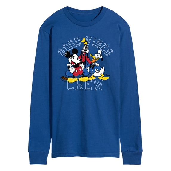 Disney - Good Vibes Crew - Men's Long Sleeve Graphic T-Shirt