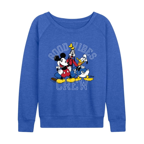 Disney - Good Vibes Crew - Women's French Terry Long Sleeve Pullover