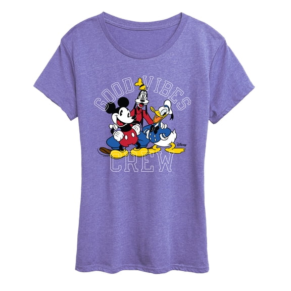 Disney - Good Vibes Crew - Women's Short Sleeve Graphic T-Shirt