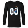 thumbnail image 1 of Disney Goofy #00 Football Catch Sports - Long Sleeve T-Shirt for Men - Customized-Black, 1 of 5