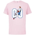 thumbnail image 1 of Disney Goofy #00 Football Catch Sports - Short Sleeve Cotton T-Shirt for Adults - Customized-Soft Pink, 1 of 5
