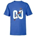thumbnail image 1 of Disney Goofy #00 Football Catch Sports - Short Sleeve T-Shirt for Kids - Customized-Royal, 1 of 5