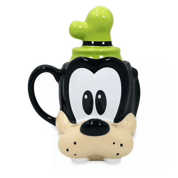 Disney Goofy 90th Anniversary Ceramic Coffee Mug with Lid New