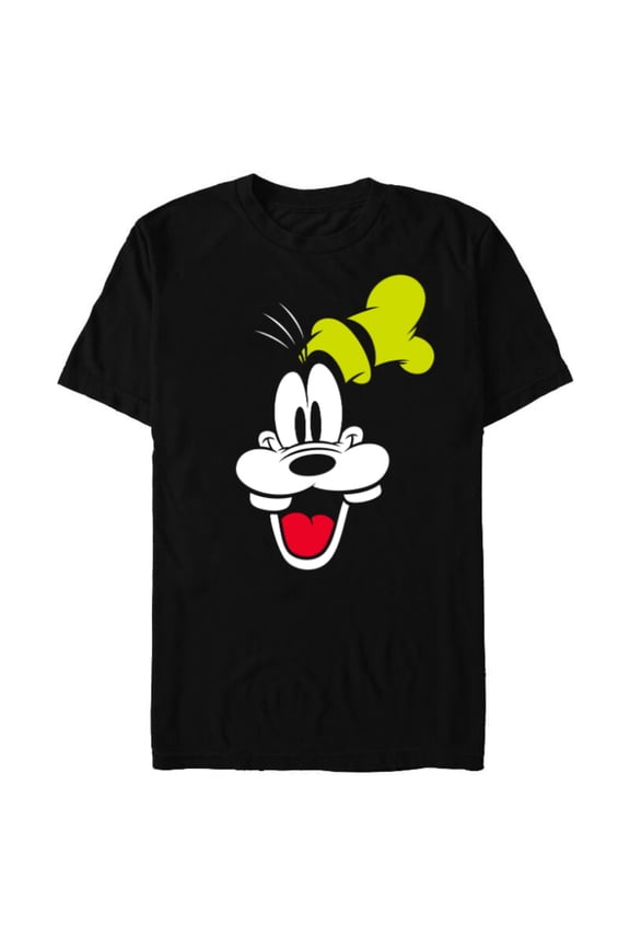 Goofy Big Face - Short Sleeve Blended T-Shirt for Adults -Customized-Black