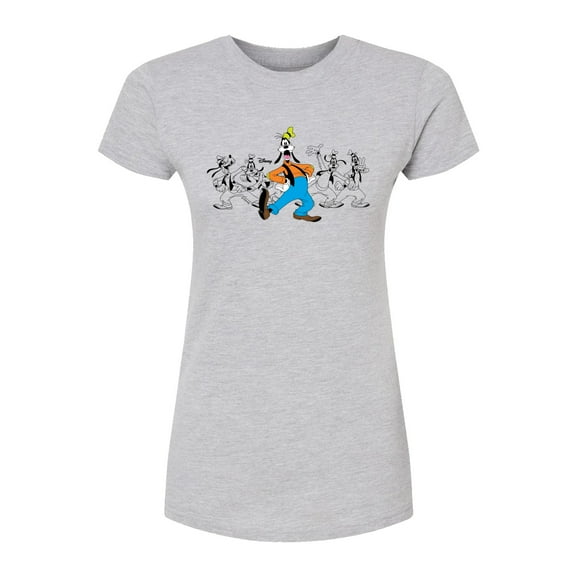 Disney - Goofy Chest - Juniors Fitted Short Sleeve Graphic T-Shirt