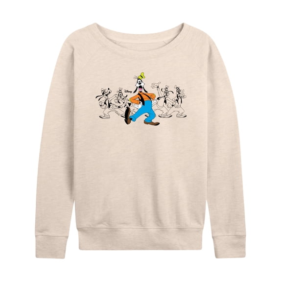Disney - Goofy Chest - Women's French Terry Long Sleeve Pullover