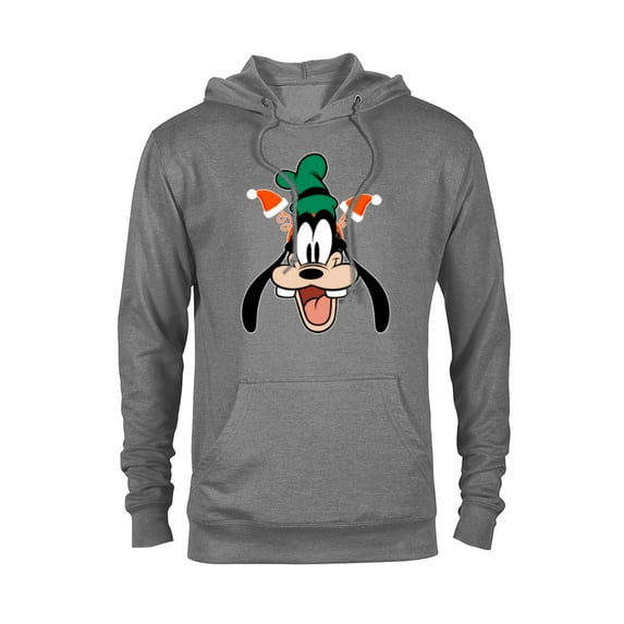 Disney Goofy Christmas Santa Hat Holiday Headband - Pullover Hoodie for Adults - Customized-Athletic Heather