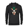 thumbnail image 1 of Disney Goofy Christmas Santa Hat Holiday Headband - Pullover Hoodie for Adults - Customized-Black, 1 of 5