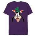 thumbnail image 1 of Disney Goofy Christmas Santa Hat Holiday Headband - Short Sleeve Blended T-Shirt for Adults - Customized-Purple, 1 of 5