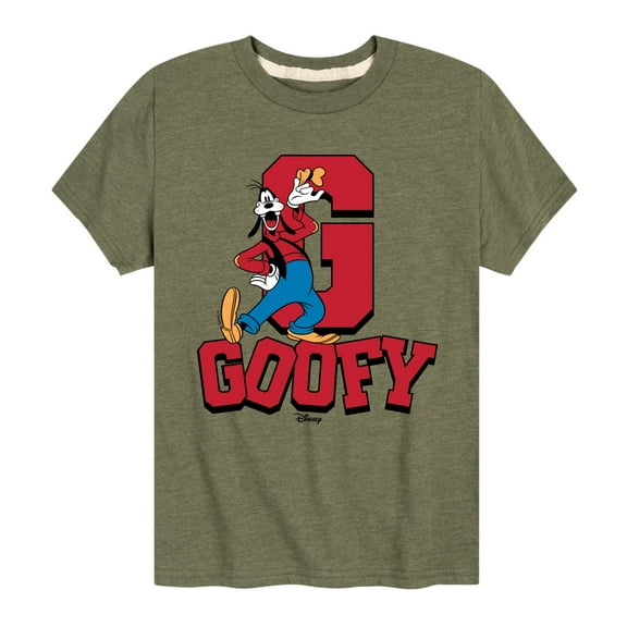 Disney - Goofy College - Sporty Athletic - Toddler and Youth Short Sleeve T-Shirt