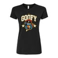 thumbnail image 1 of Disney - Goofy Collegiate - Juniors Fitted Graphic T-Shirt, 1 of 5