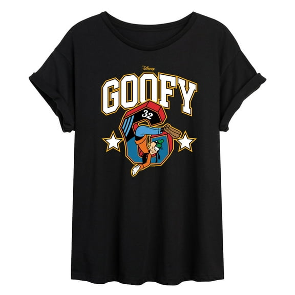 Disney - Goofy Collegiate - Women's Oversized T-Shirt
