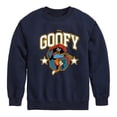 thumbnail image 1 of Disney - Goofy Collegiate - Toddler & Youth Crewneck Fleece Sweatshirt, 1 of 4