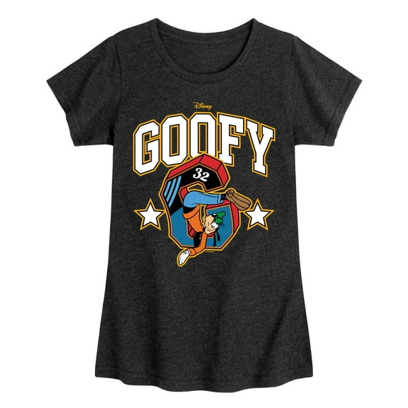 Disney - Goofy Collegiate - Toddler & Youth Girls Short Sleeve Graphic T-Shirt