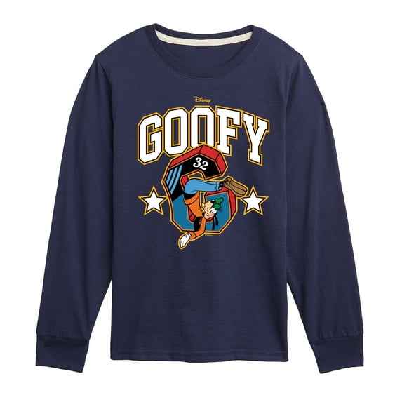 Disney - Goofy Collegiate - Toddler & Youth Long Sleeve Graphic T-Shirt