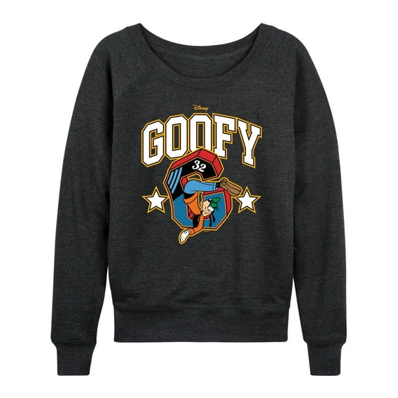 Disney - Goofy Collegiate - Women's Lightweight French Terry Long Sleeve Shirt