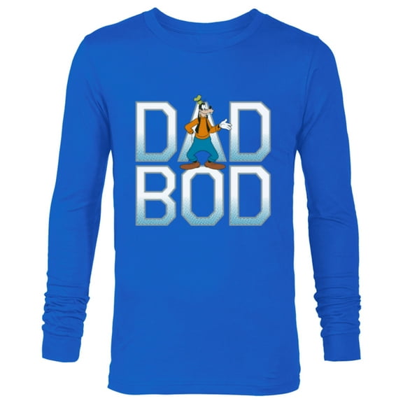 Disney Goofy Dad Bod - Long Sleeve T-Shirt for Men - Customized-Navy
