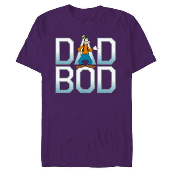 Disney Goofy Dad Bod - Short Sleeve Blended T-Shirt for Adults - Customized-Purple