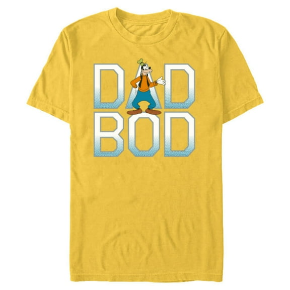 Disney Goofy Dad Bod - Short Sleeve Blended T-Shirt for Adults - Customized-Yellow
