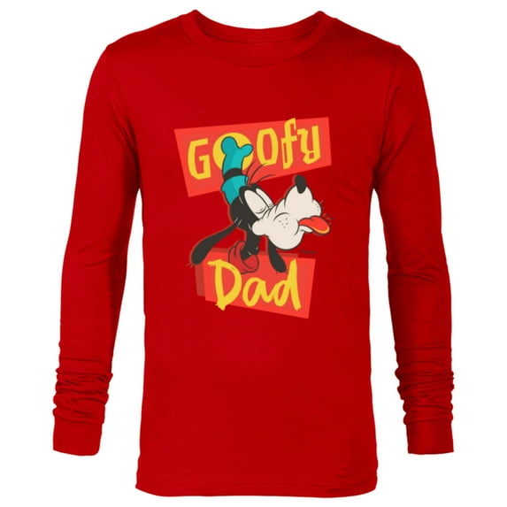 Disney Goofy Dad Family Trip Father’s Day - Long Sleeve T-Shirt for Men - Customized-New Red
