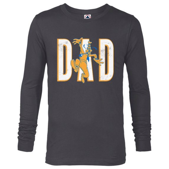 Disney Goofy Dad - Long Sleeve T-Shirt for Men - Customized-Charcoal Heather