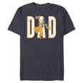 thumbnail image 1 of Disney Goofy Dad - Short Sleeve Blended T-Shirt for Adults - Customized-Navy Heather, 1 of 5