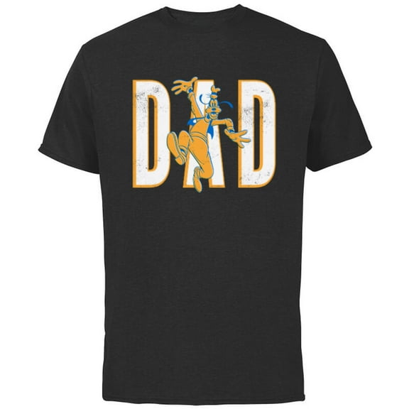 Disney Goofy Dad - Short Sleeve Cotton T-Shirt for Adults - Customized-Black