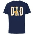 thumbnail image 1 of Disney Goofy Dad - Short Sleeve Cotton T-Shirt for Adults - Customized-Navy, 1 of 5