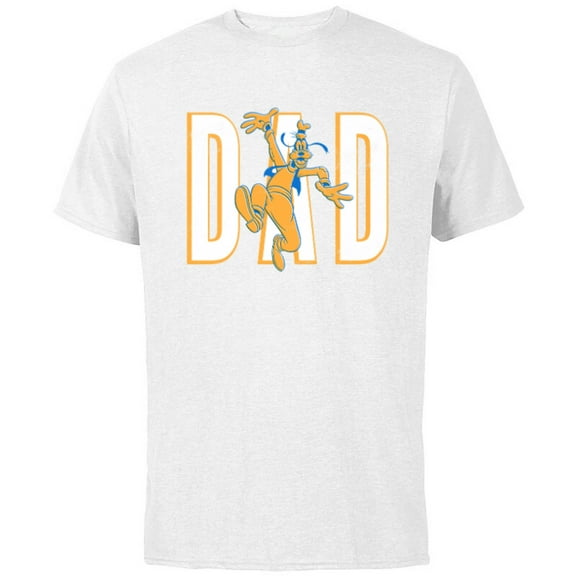 Disney Goofy Dad - Short Sleeve Cotton T-Shirt for Adults - Customized-White