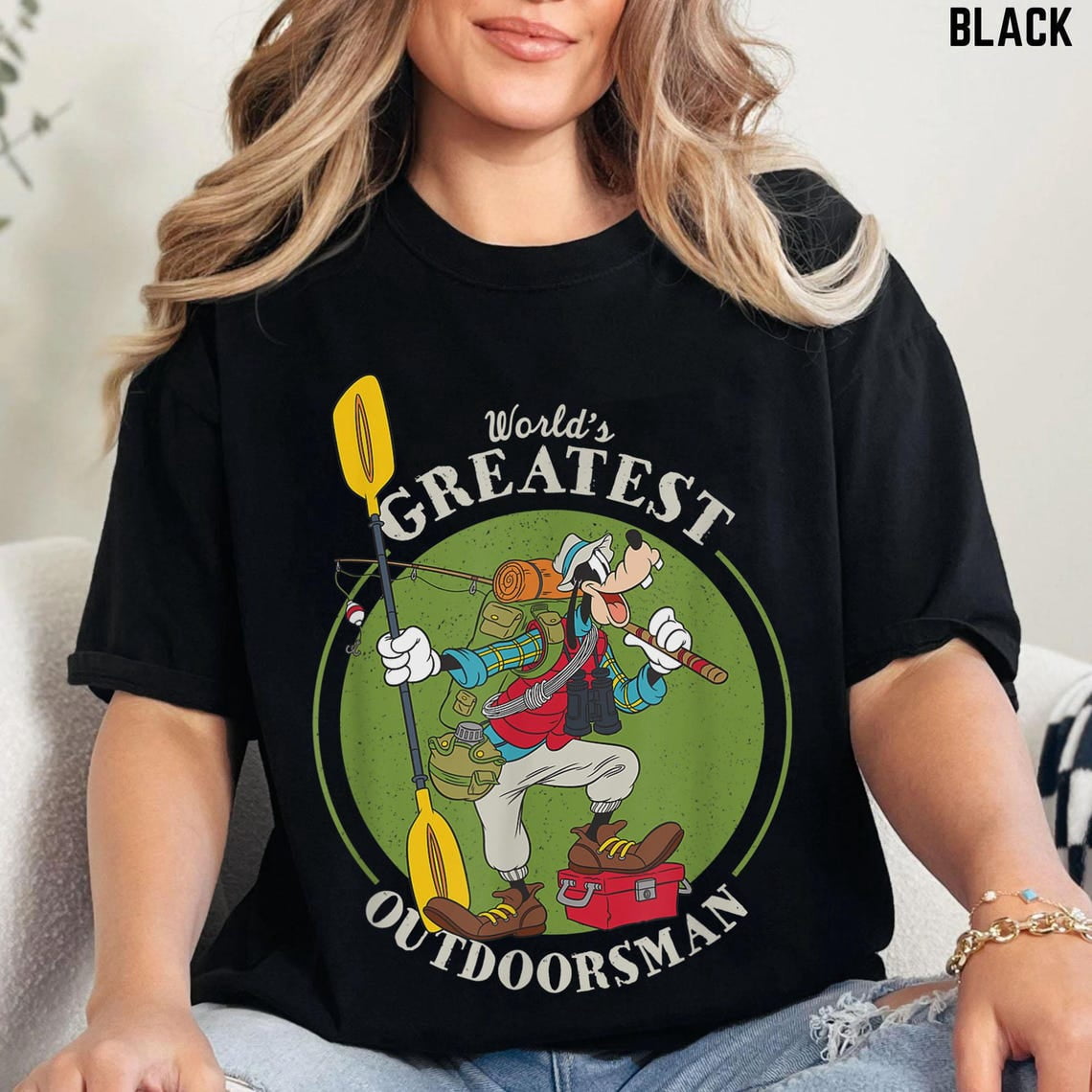 Disney Goofy Dad Tshirt, World's Greatest Outdoorsman Shirt, Funny — free download