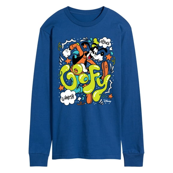 Disney - Goofy Doodles - Men's Long Sleeve Graphic T-Shirt
