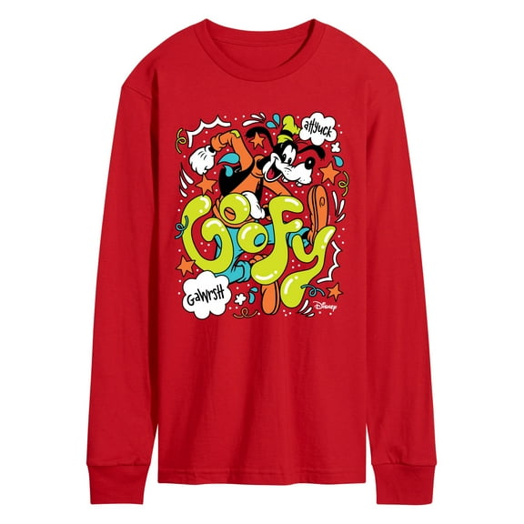 Disney - Goofy Doodles - Men's Long Sleeve Graphic T-Shirt