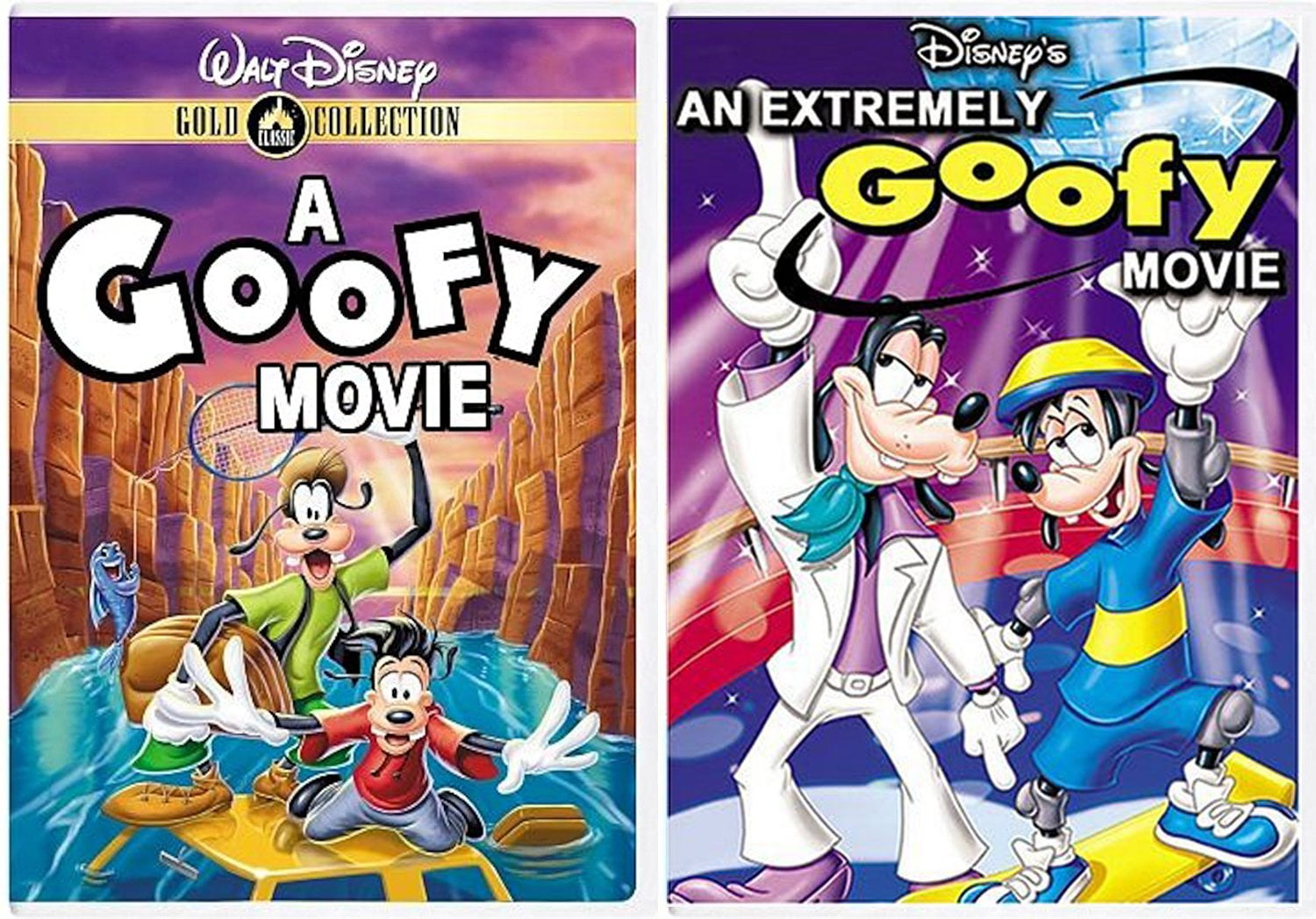 Disney Goofy Double Feature A Goofy Movie An Extremely Goofy Movie DVD Set New Walmart