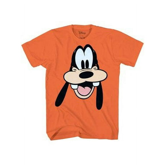 Disney Goofy Face Big Smile T-Shirt Orange