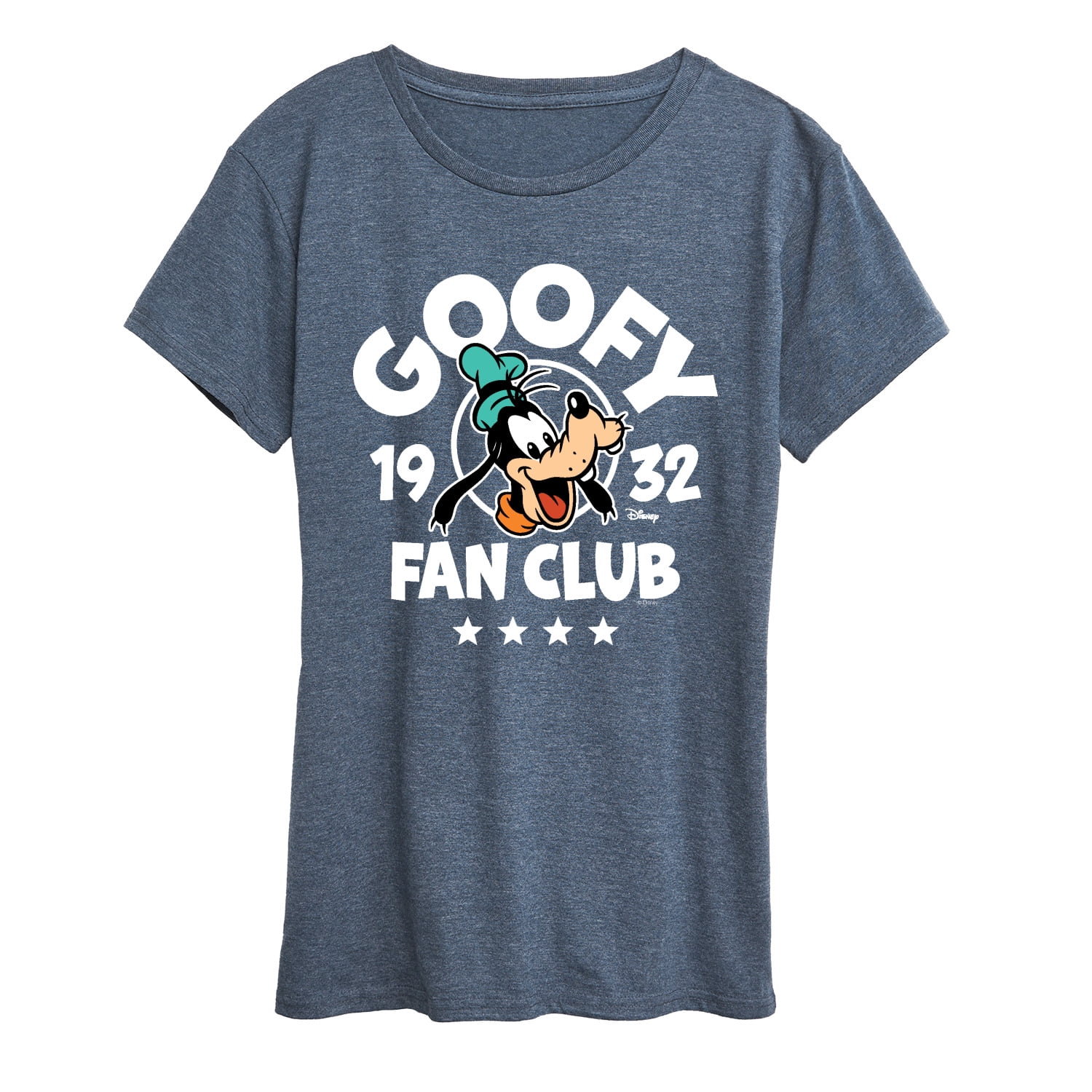 Disney - Goofy Fan Club - Women's Short Sleeve Graphic T-Shirt ...