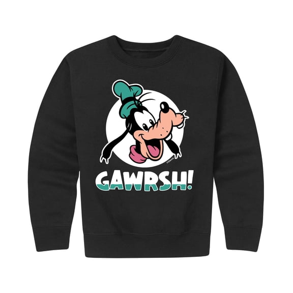 Disney - Goofy Gawrsh Boys' Graphic Long Sleeve Fleece Sweatshirt