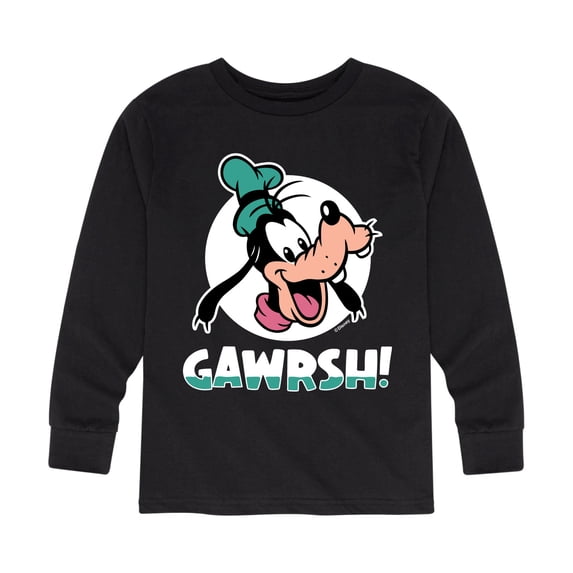 Disney - Goofy Gawrsh Boys' Long Sleeve Graphic T-Shirt