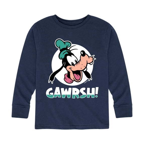 Disney - Goofy Gawrsh Boys' Long Sleeve Graphic T-Shirt