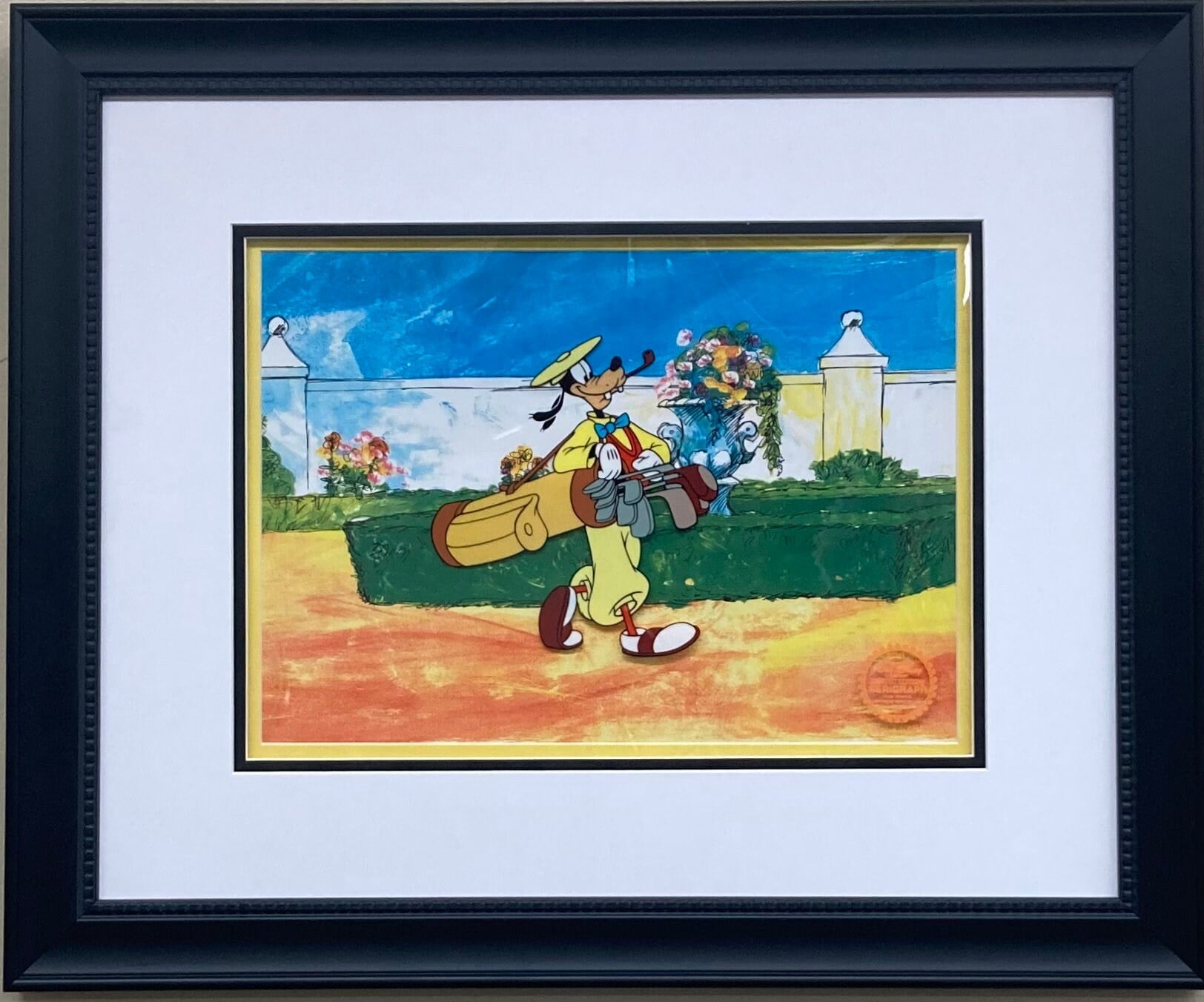 グーフィー How To Play Golf セル画 Walt Disney Company Framed How To Play Golf (1944) Limited