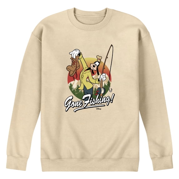 Disney - Goofy Gone Fishing - Men's Crew Fleece Sweatshirt