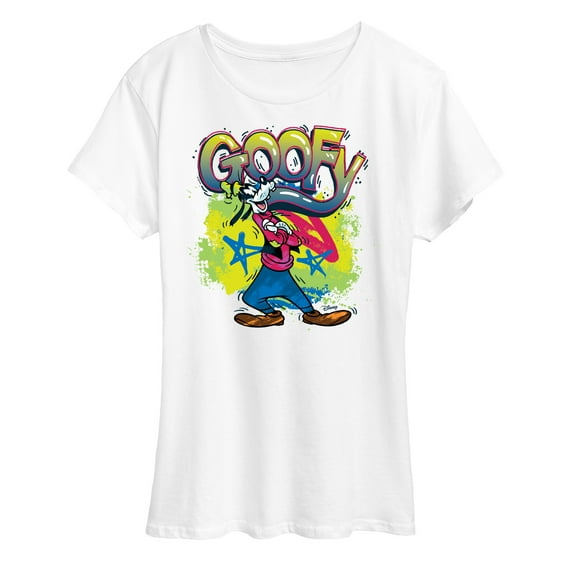 Disney - Goofy Graffiti  - Women's Short Sleeve Graphic T-Shirt