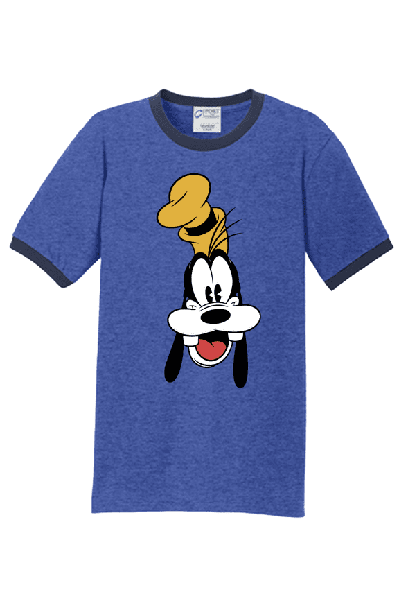 Goofy Graphic T-Shirt, Blue, Men's Size XL