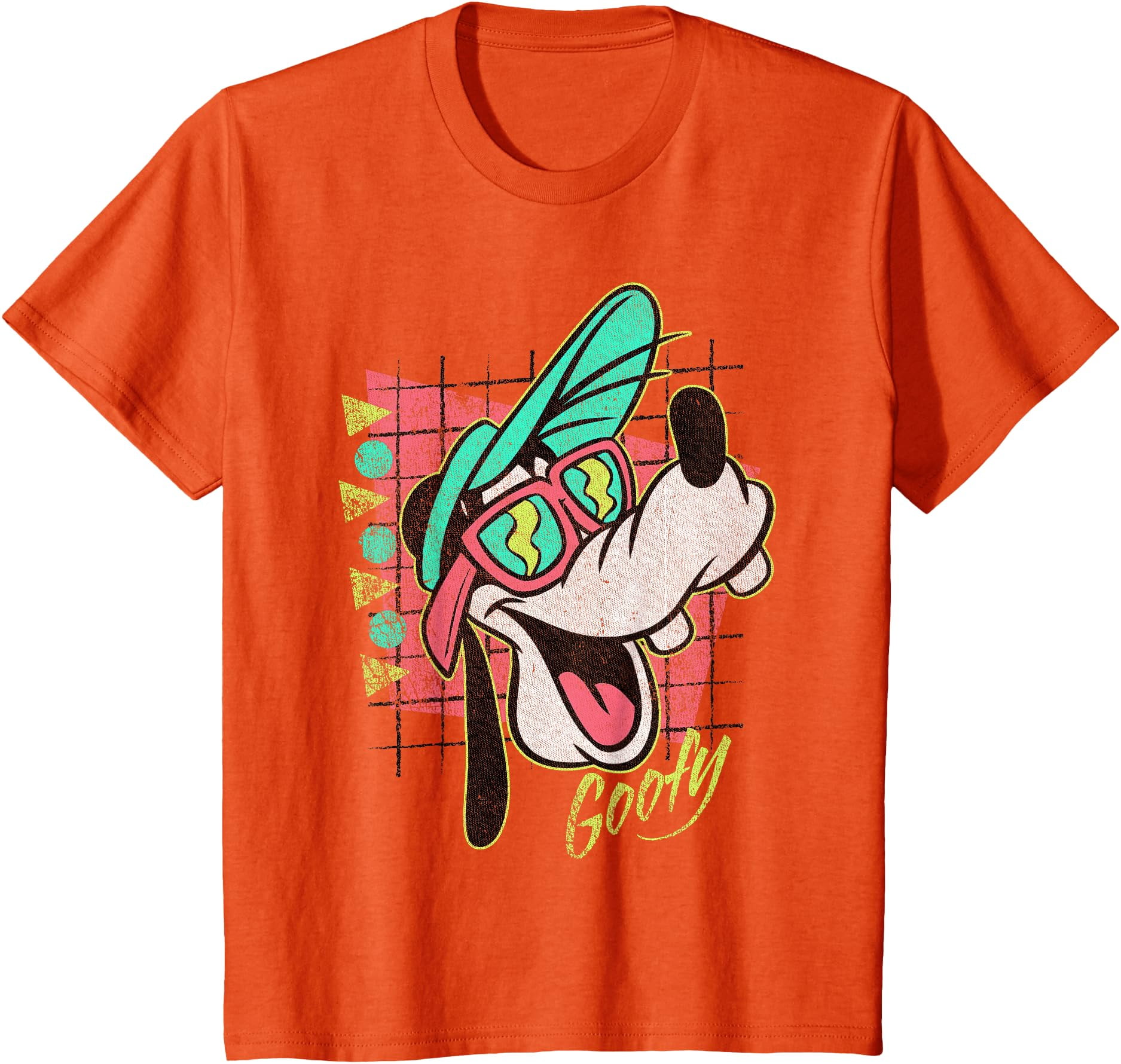 Disney - Goofy Graphic T-Shirt, Orange Color, Size YL - Walmart.com