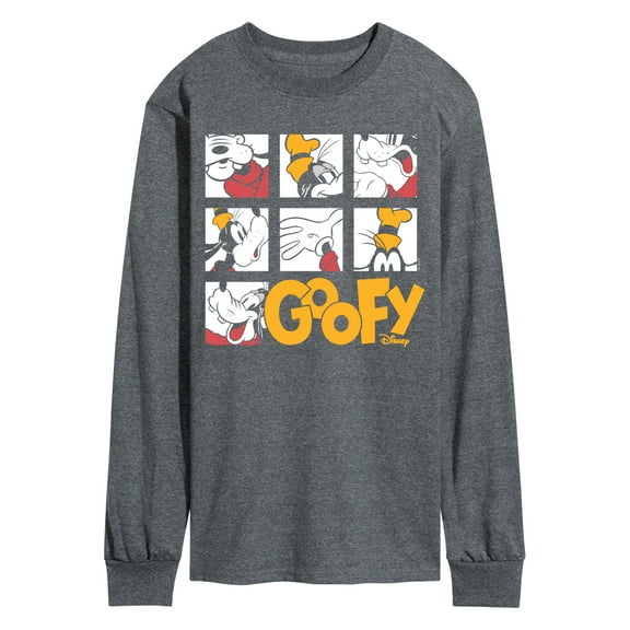 Disney - Goofy Grid - Men's Long Sleeve Graphic T-Shirt