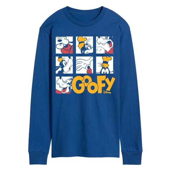 Disney - Goofy Grid - Men's Long Sleeve Graphic T-Shirt