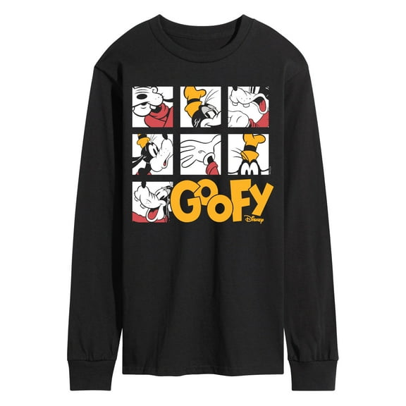 Disney - Goofy Grid - Men's Long Sleeve Graphic T-Shirt
