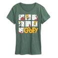 thumbnail image 1 of Disney - Goofy Grid - Women's Short Sleeve Graphic T-Shirt, 1 of 4