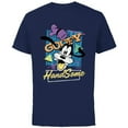 thumbnail image 1 of Disney Goofy HandSome Retro ‘90s Vintage Style Distressed - Short Sleeve Cotton T-Shirt for Adults - Customized-Navy, 1 of 5