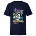 thumbnail image 1 of Disney Goofy HandSome Retro ‘90s Vintage Style Distressed - Short Sleeve T-Shirt for Kids - Customized-Navy, 1 of 5