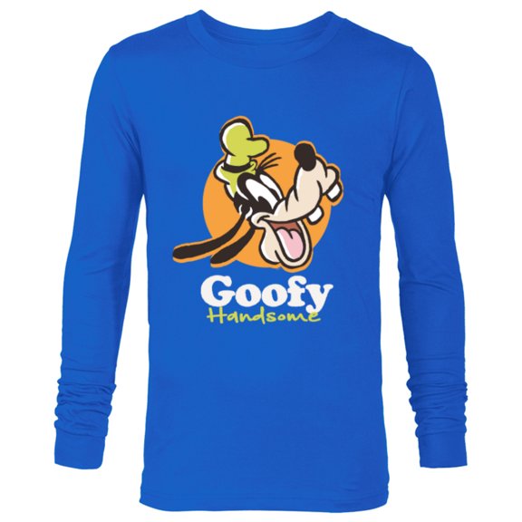 Disney Goofy Handsome Classic Funny - Long Sleeve T-Shirt for Men - Customized-Navy